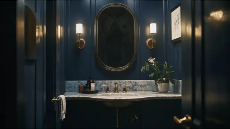 Small Moody Bathroom