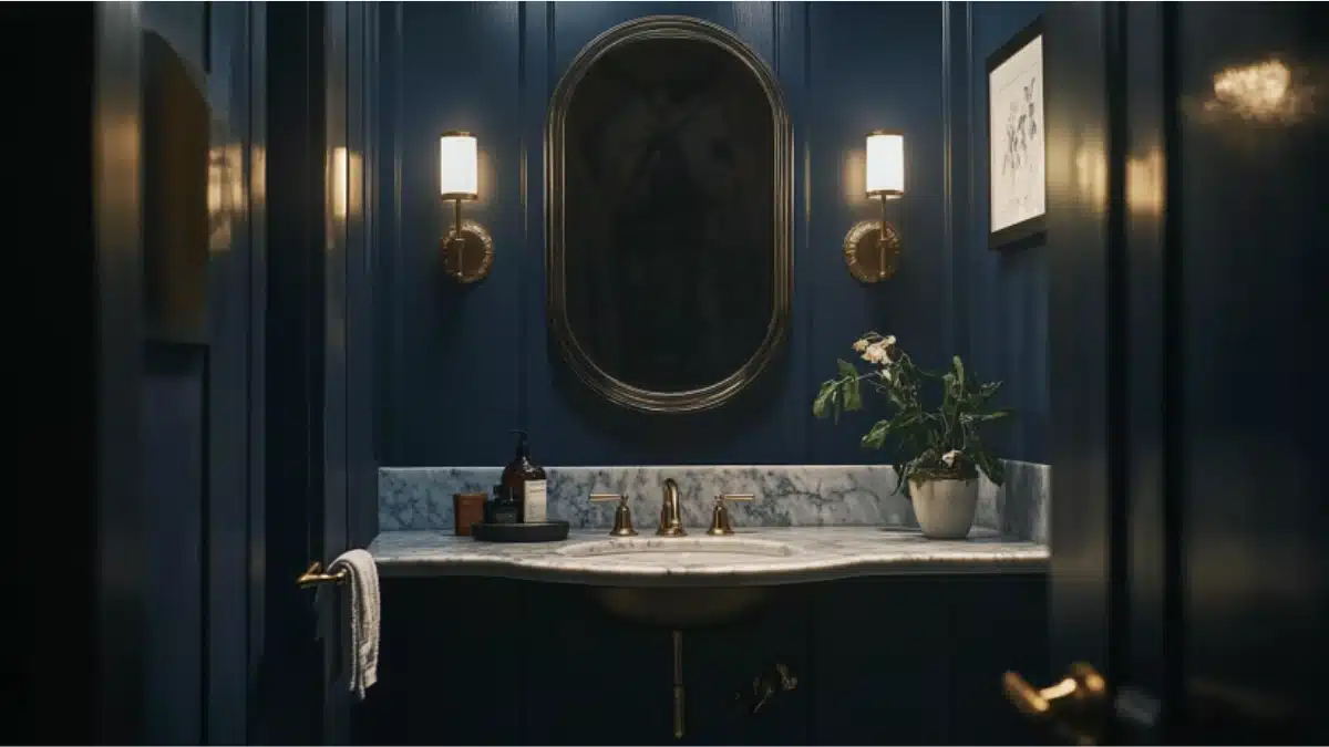 Small Moody Bathroom