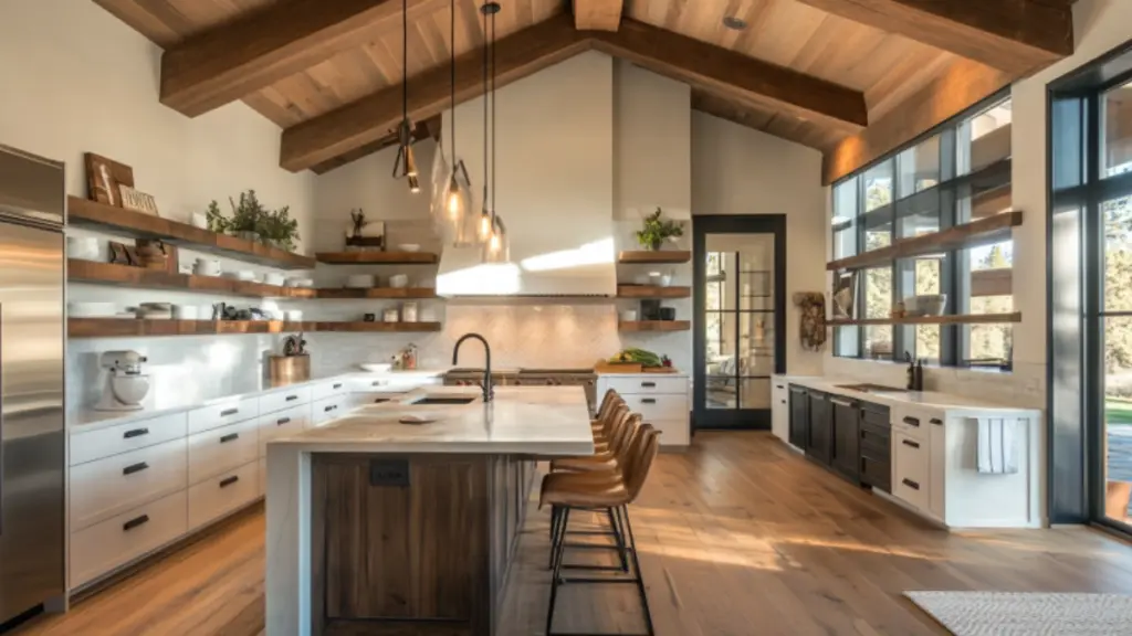 Clever Rustic Modern Kitchen Designs That Work With Weird Angles