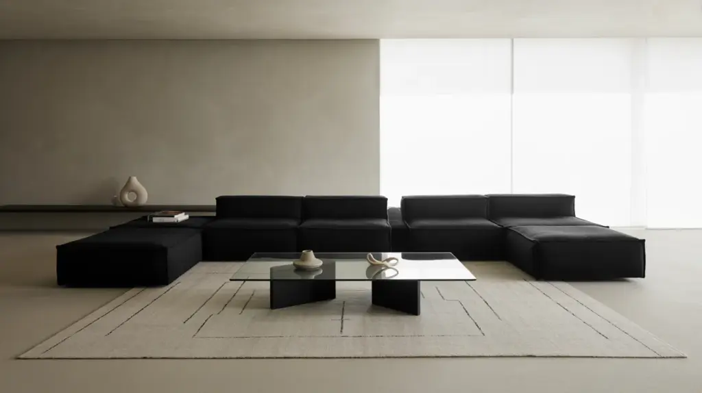 Minimalist Black Living Room Ideas for Apartments: Sleek and Chic Designs That Maximize Style 4 Minimalist Black Living Room Ideas for Apartments: Sleek and Chic Designs That Maximize Style