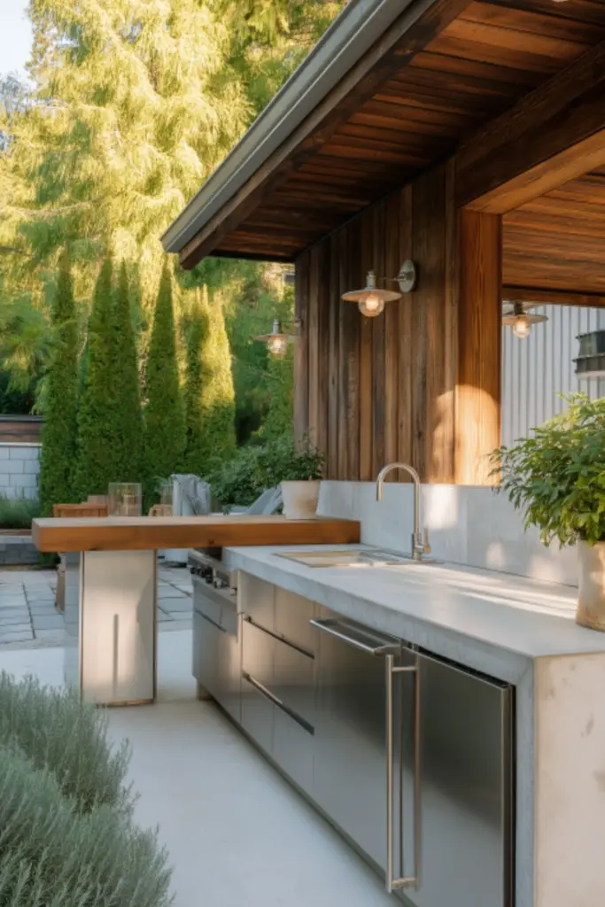 Minimalist Outdoor Kitchen Ideas for a Clean and Sophisticated Aesthetic
