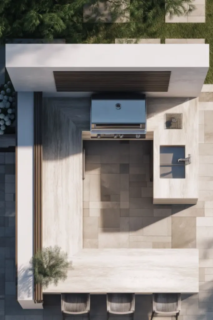 Minimalist Outdoor Kitchen Ideas for a Clean and Sophisticated Aesthetic