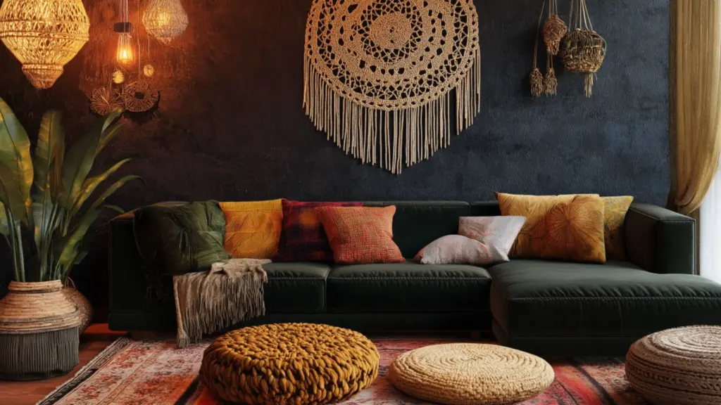 Chic Dark Boho Living Room Ideas for Small Spaces That Feel Bold and Cozy
