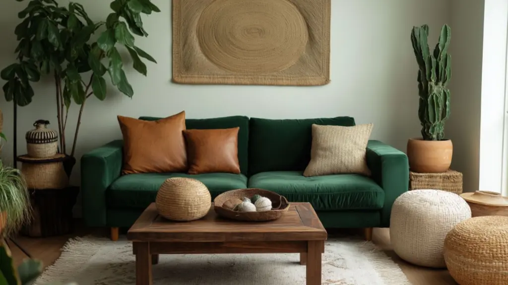 How to Mix Patterns and Textures in a Cozy Eclectic Living Room for Effortless Style