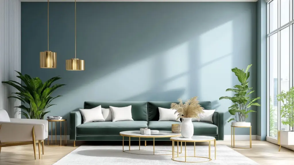Modern Blue and Green Living Room Color Schemes for a Fresh and Stylish Space