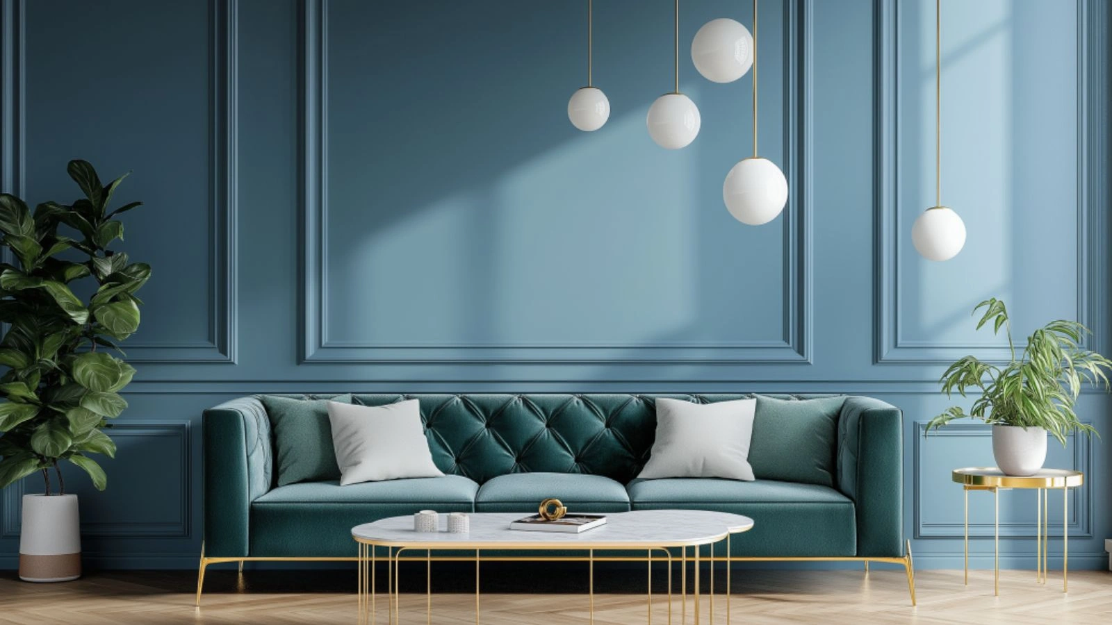 Modern Blue and Green Living Room Color Schemes for a Fresh and Stylish Space