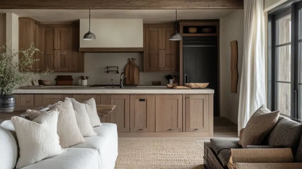 Modern Farmhouse Open Plan Kitchen Living Room Decor: Style Your Space with Comfort and Charm
