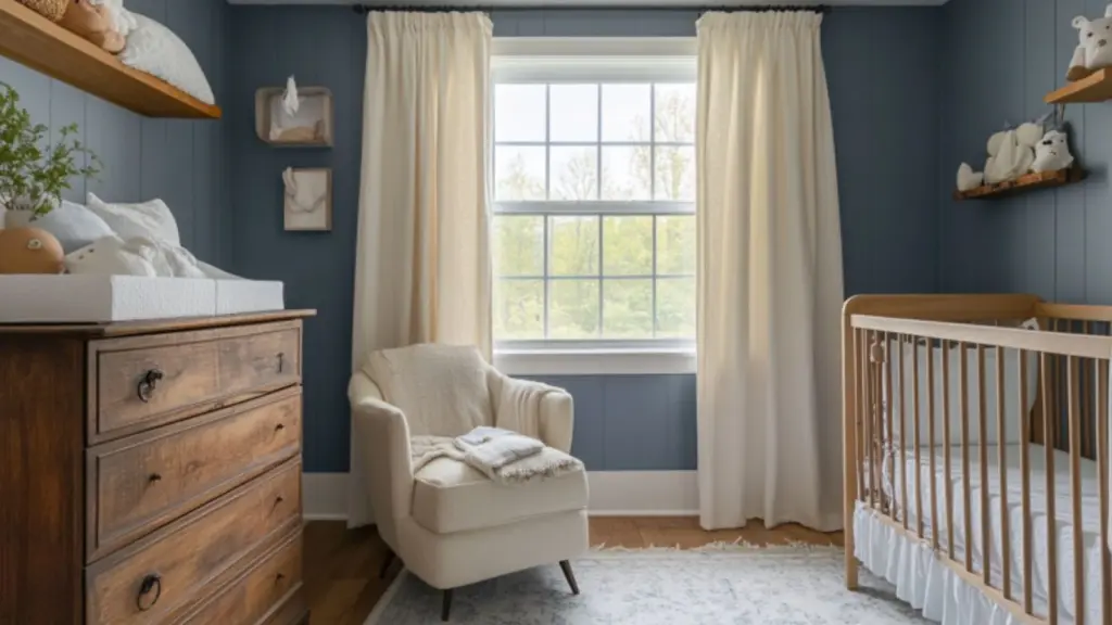 Modern Meets Vintage Baby Boy Nursery Aesthetic