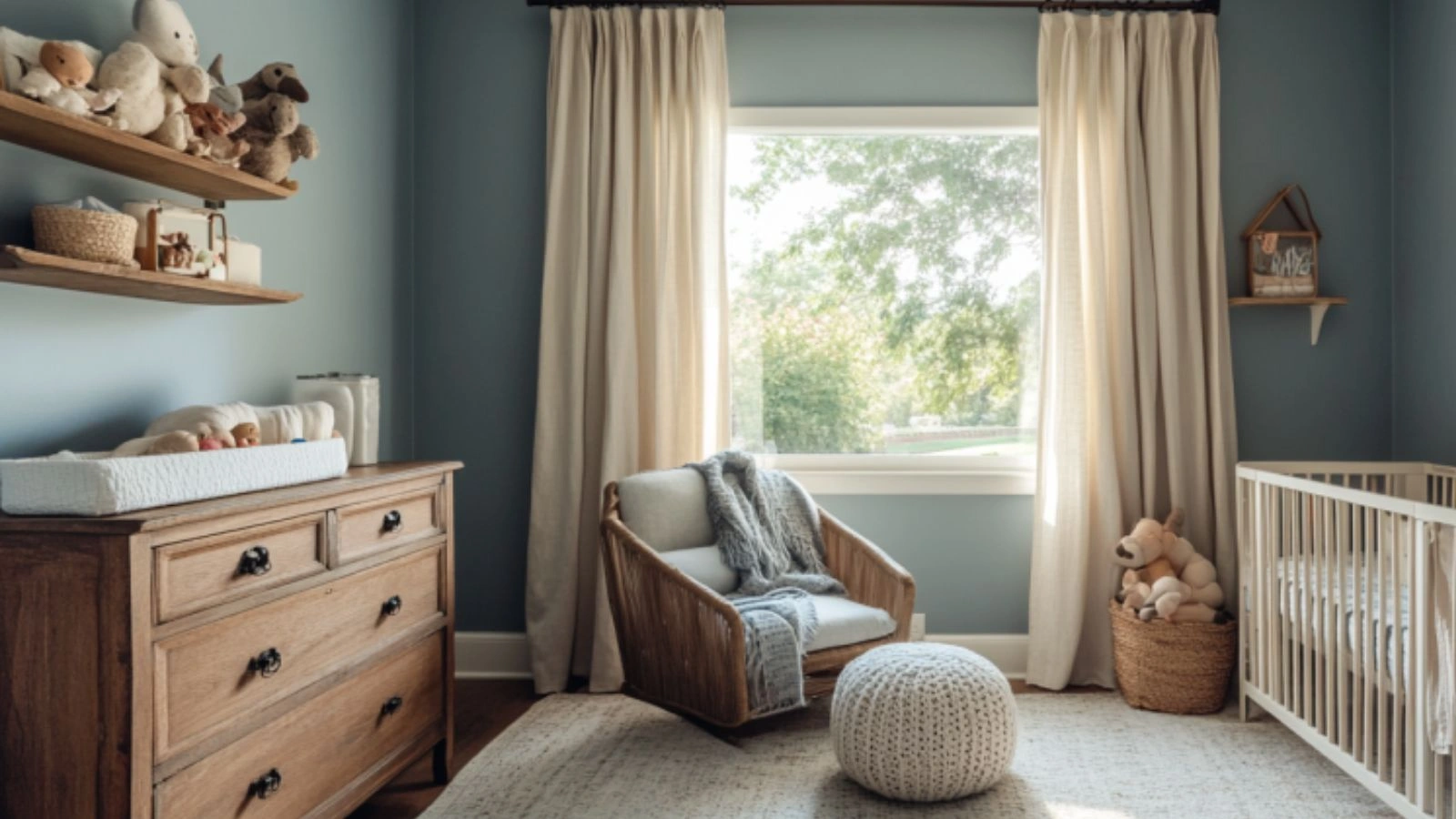 Modern Meets Vintage Baby Boy Nursery Aesthetic
