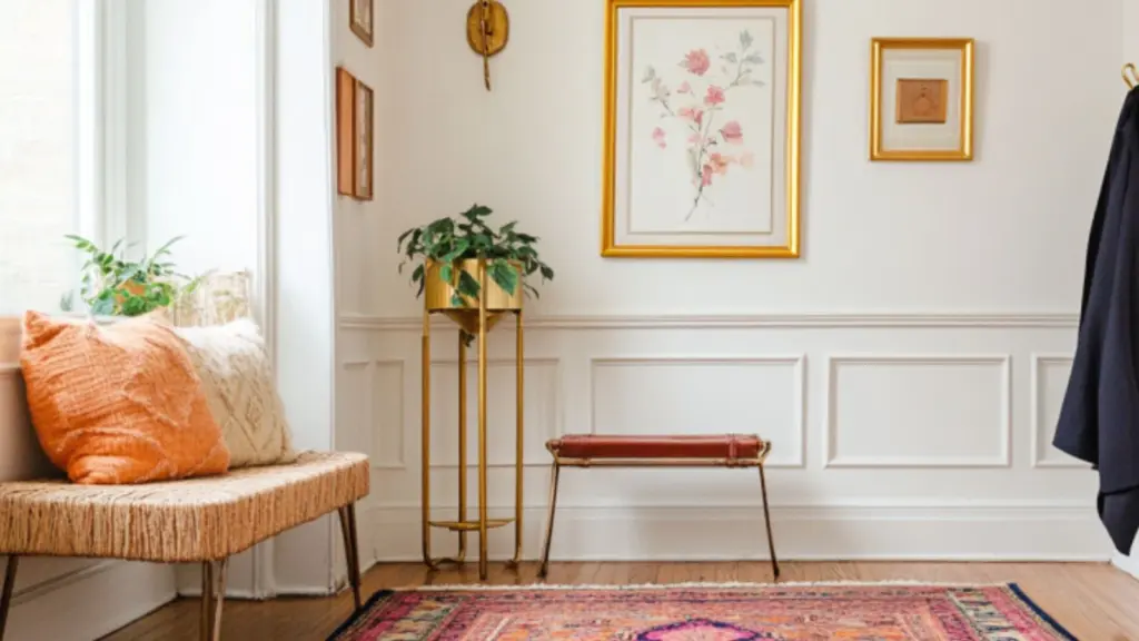 Chic Apartment Entryway Ideas with Statement Rugs