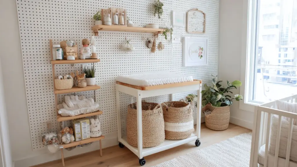 Budget Nursery Corner in Parents Room DIY Projects: Space-Saving Ideas for a Cozy Shared Space