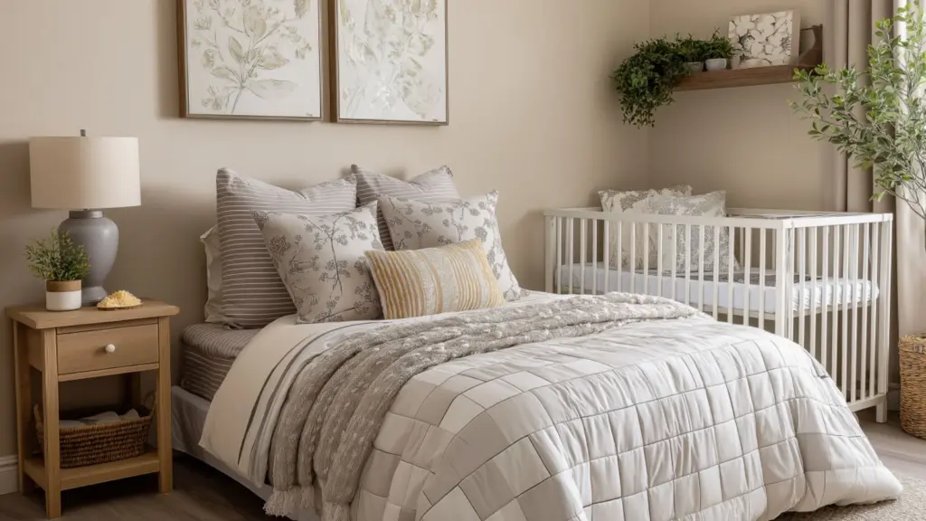 Budget Nursery Corner in Parents Room DIY Projects: Space-Saving Ideas for a Cozy Shared Space