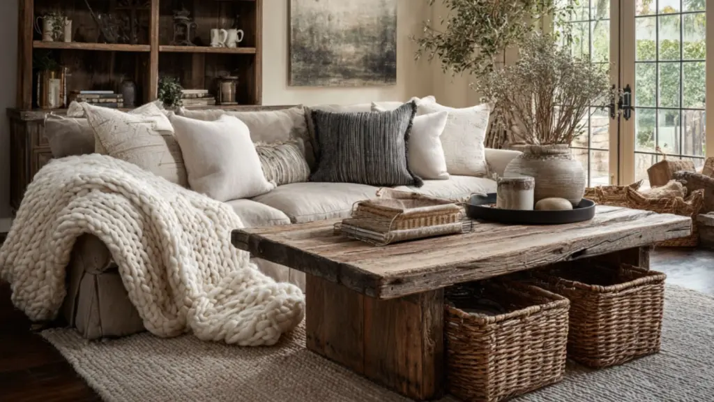 Small Rustic Farmhouse Living Room Layout Inspiration: Cozy Design Ideas for Charming, Compact Spaces