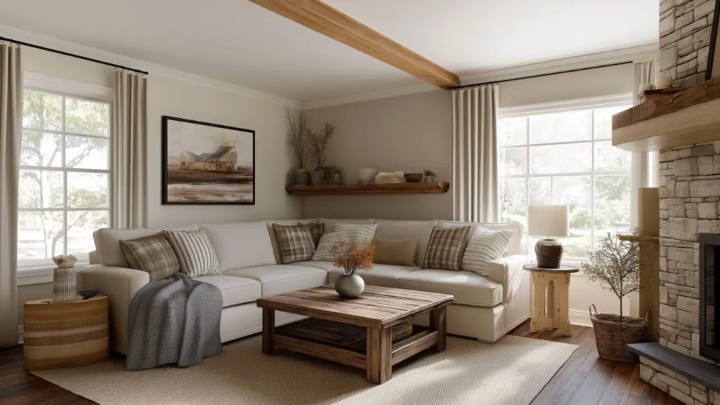 Small Rustic Farmhouse Living Room Layout Inspiration: Cozy Design Ideas for Charming, Compact Spaces