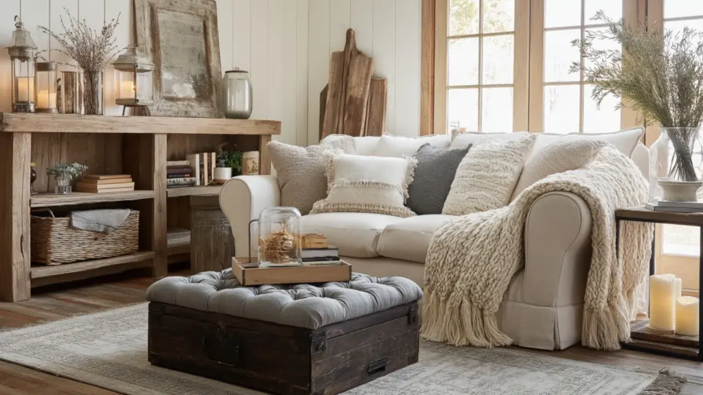Small Rustic Farmhouse Living Room Layout Inspiration: Cozy Design Ideas for Charming, Compact Spaces