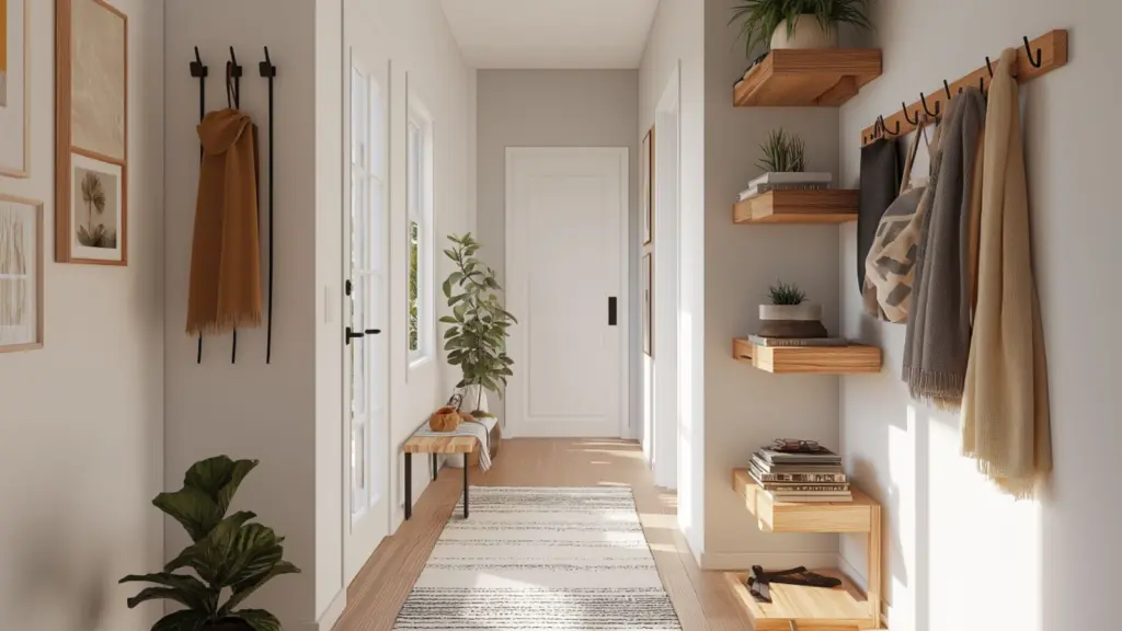 Cozy Narrow Entryway Ideas with Smart Storage Solutions for Small Spaces