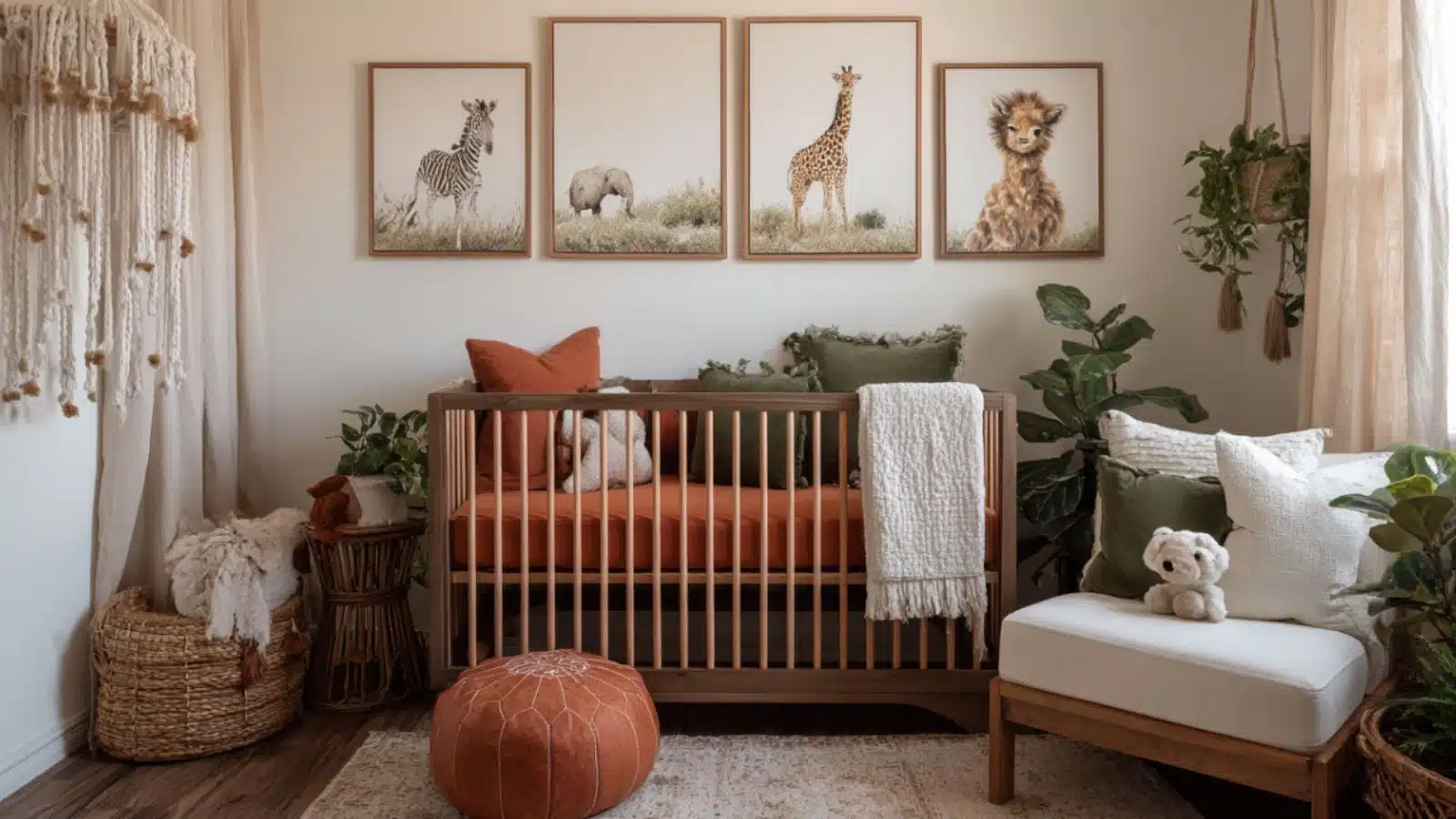 Safari Animal Baby Boy Nursery for Imaginative Rooms