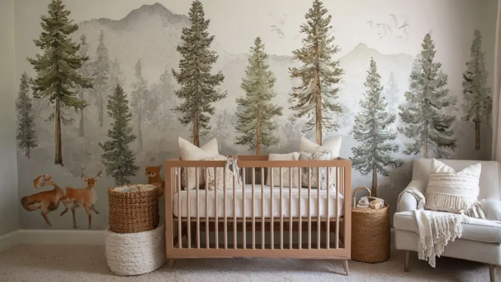 DIY Baby Boy Nursery Woodland Wall Decor Projects