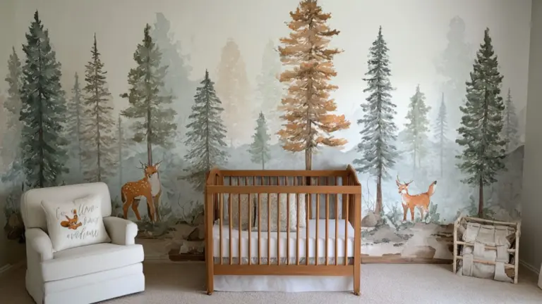 DIY Baby Boy Nursery Woodland Wall Decor Projects
