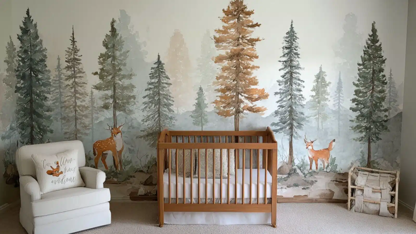 DIY Baby Boy Nursery Woodland Wall Decor Projects