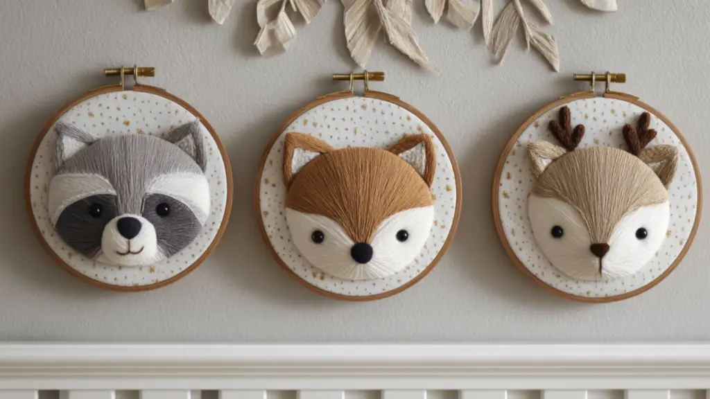 DIY Baby Boy Nursery Woodland Wall Decor Projects