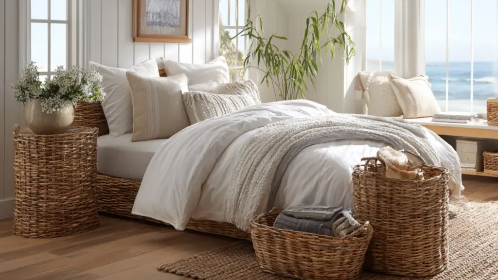 Smart Storage Solutions for Your Coastal Bedroom Idea