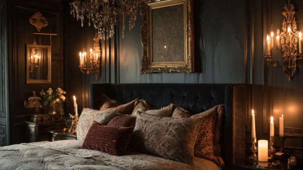 How to Style a Romantic Moody Bedroom Like a Designer: Deep Tones, Texture, and Timeless Charm