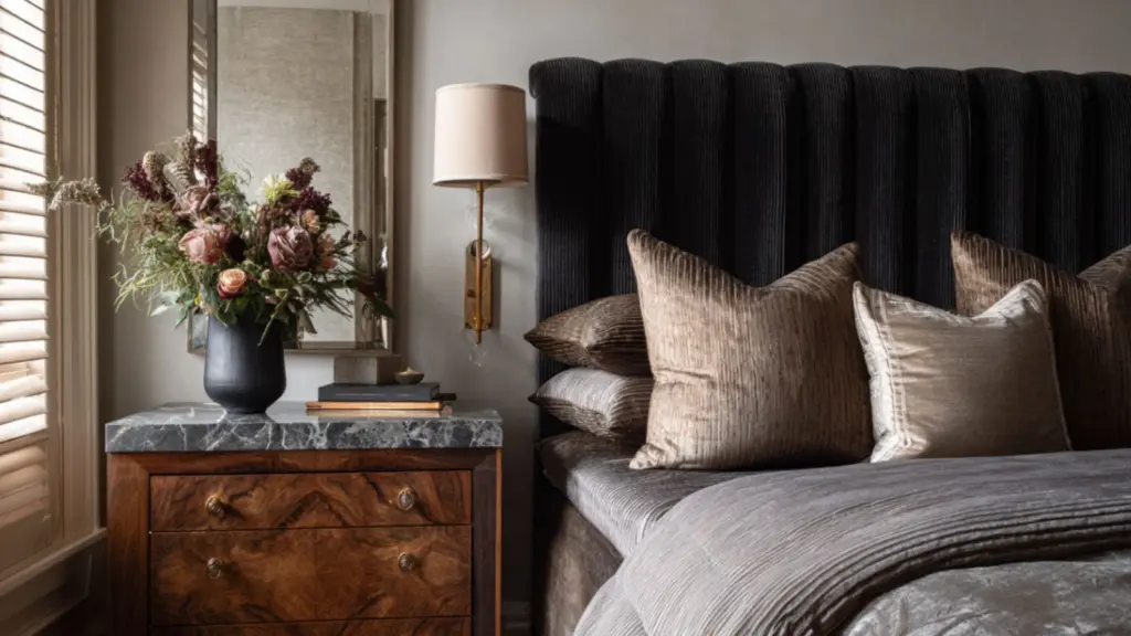 How to Style a Romantic Moody Bedroom Like a Designer: Deep Tones, Texture, and Timeless Charm