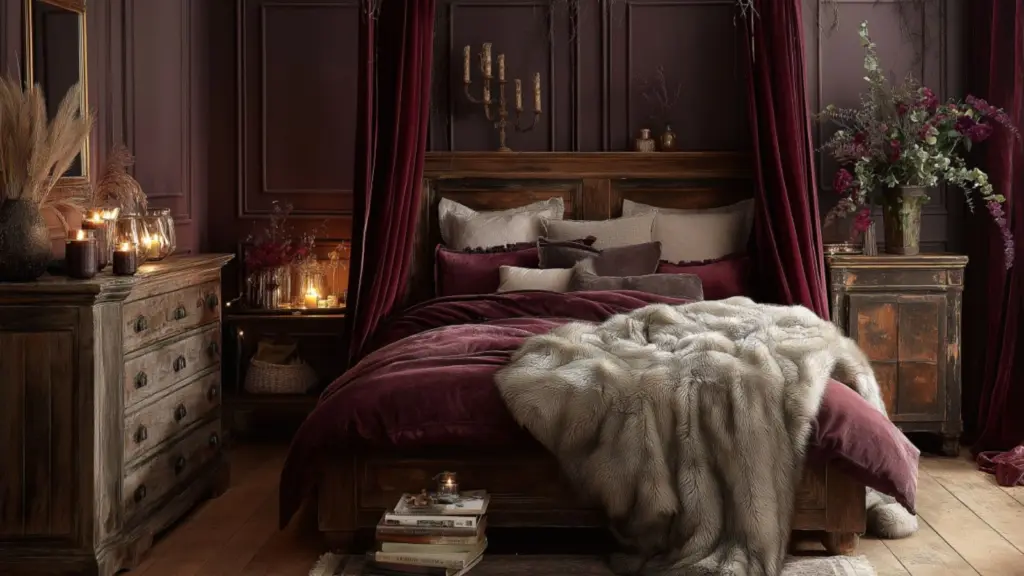 How to Style a Romantic Moody Bedroom Like a Designer: Deep Tones, Texture, and Timeless Charm