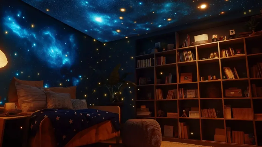 DIY Space Themed Nursery with Planet and Star Accents for a Cosmic Look